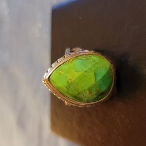 Barse Gaspeite & .925 Sterling Silver Ring